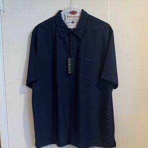 NWT- Van Heusen Men's Dark Blue Casual Shirt